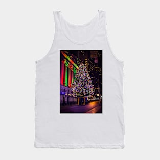 Wall St Tree at Night Tank Top